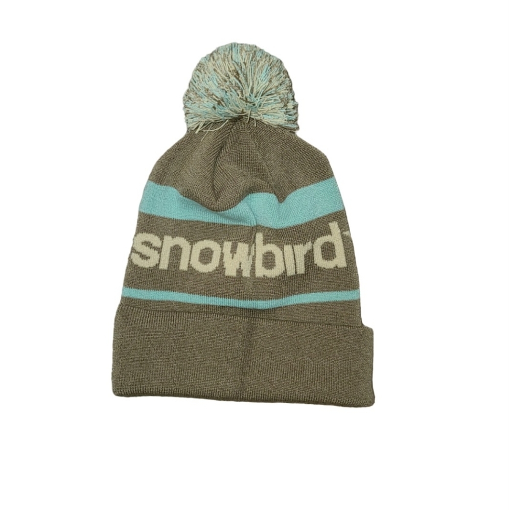 Snowbird Ski Beanie  OS Taupe With Tan And Teal